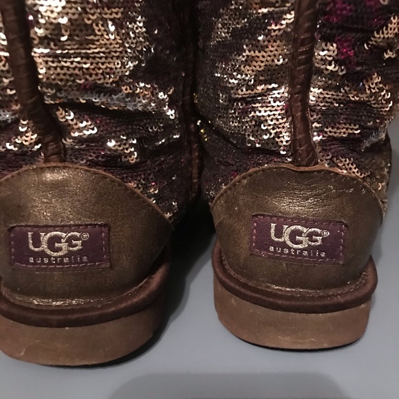 Short sparkly warm UGGs boots - Picture 6 of 7